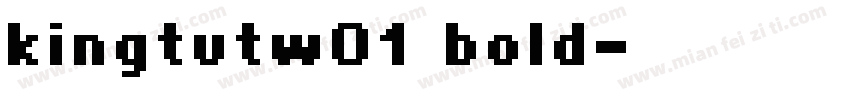 kingtutw01 bold字体转换
